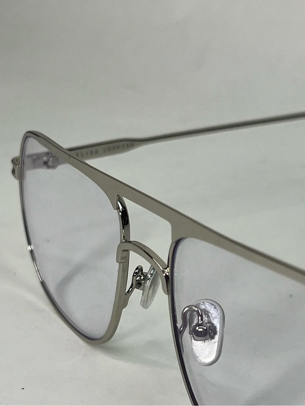 Elisa Johnson JANE Silver Metal Blue Light Optical Glasses